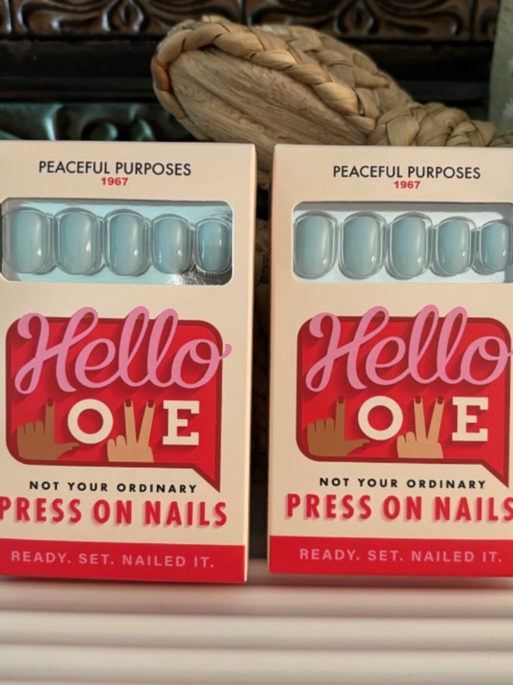 Hello Love Peaceful Purposes Press On Nails - set of 2